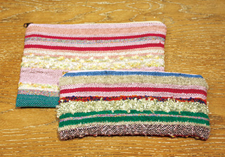 手織り体験
ポーチ（約25cm×20cm）